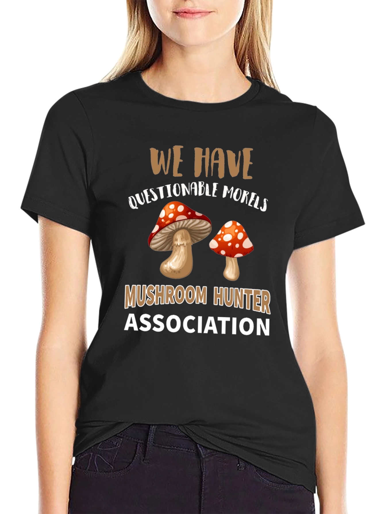 Mushroom Hunter Association Graphic T-Shirt