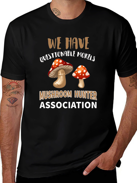 Mushroom Hunter Association Graphic T-Shirt