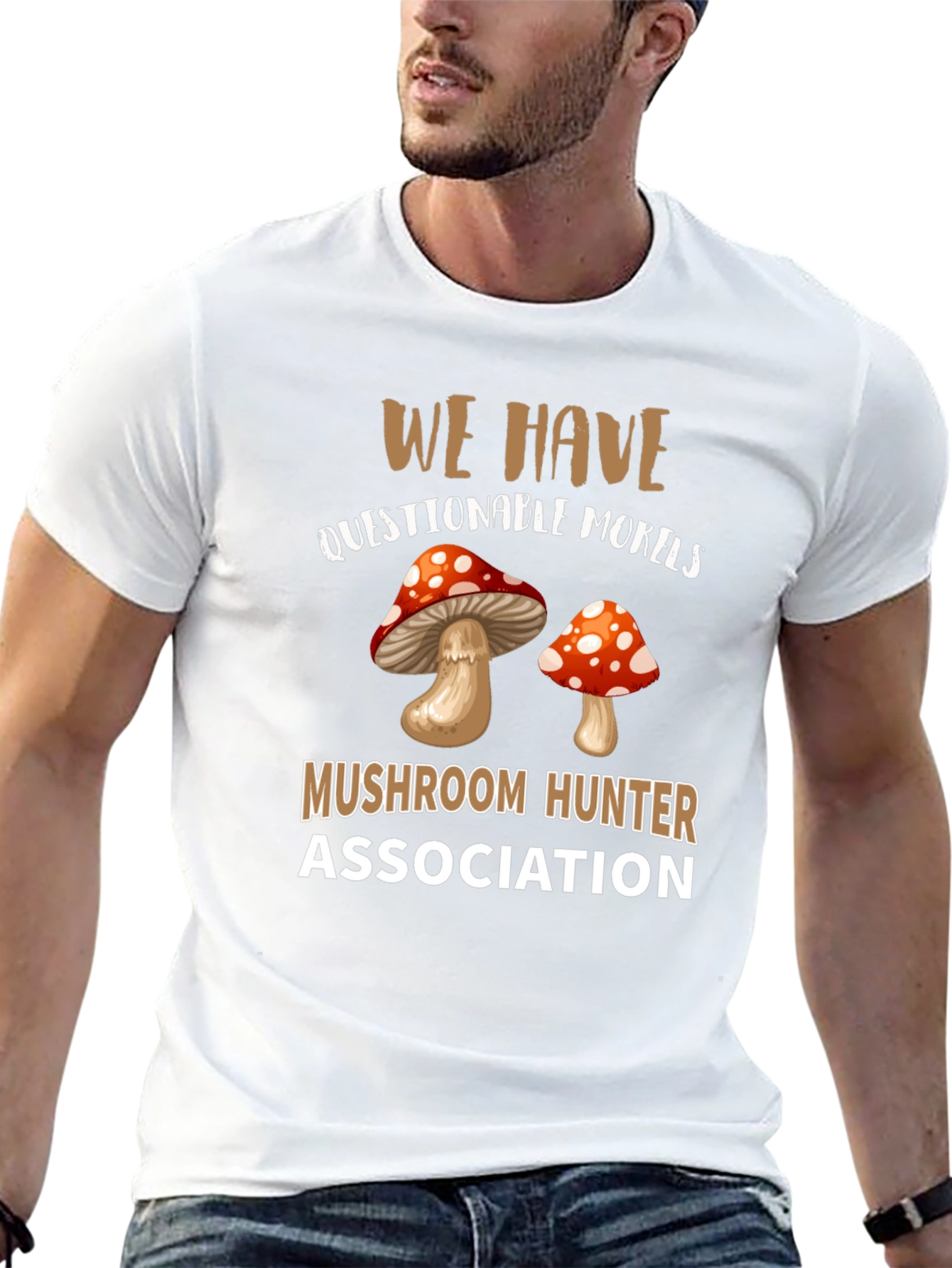 Mushroom Hunter Association Graphic T-Shirt
