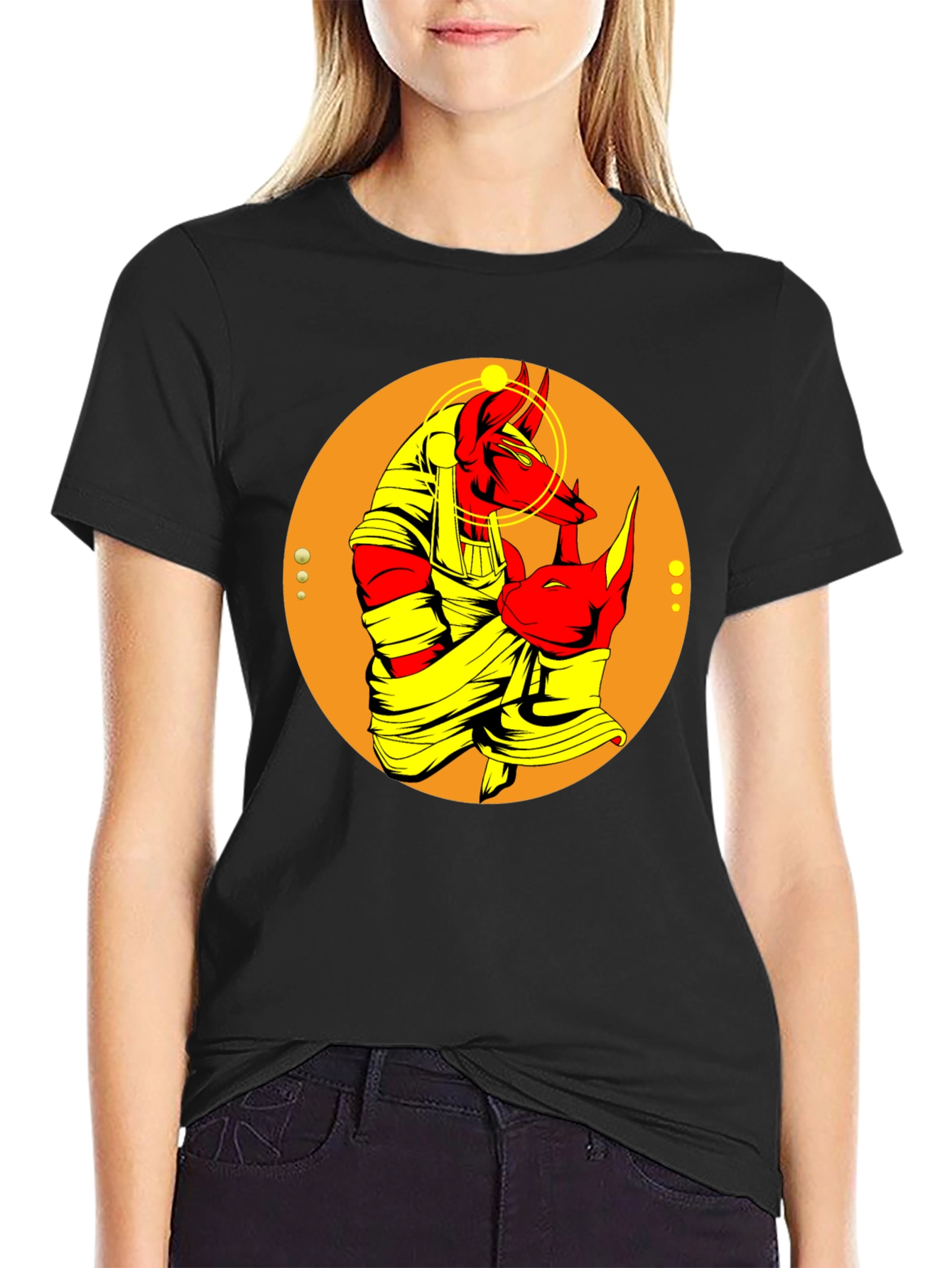Anubis Graphic Tee - Egyptian God T-Shirt