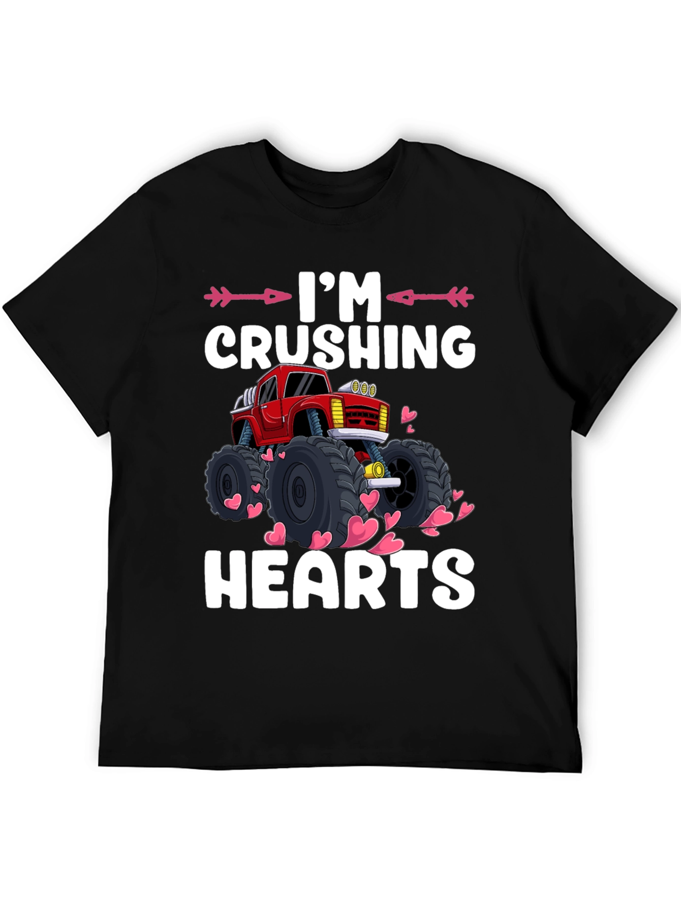 Crushing Hearts Monster Truck Graphic Tee