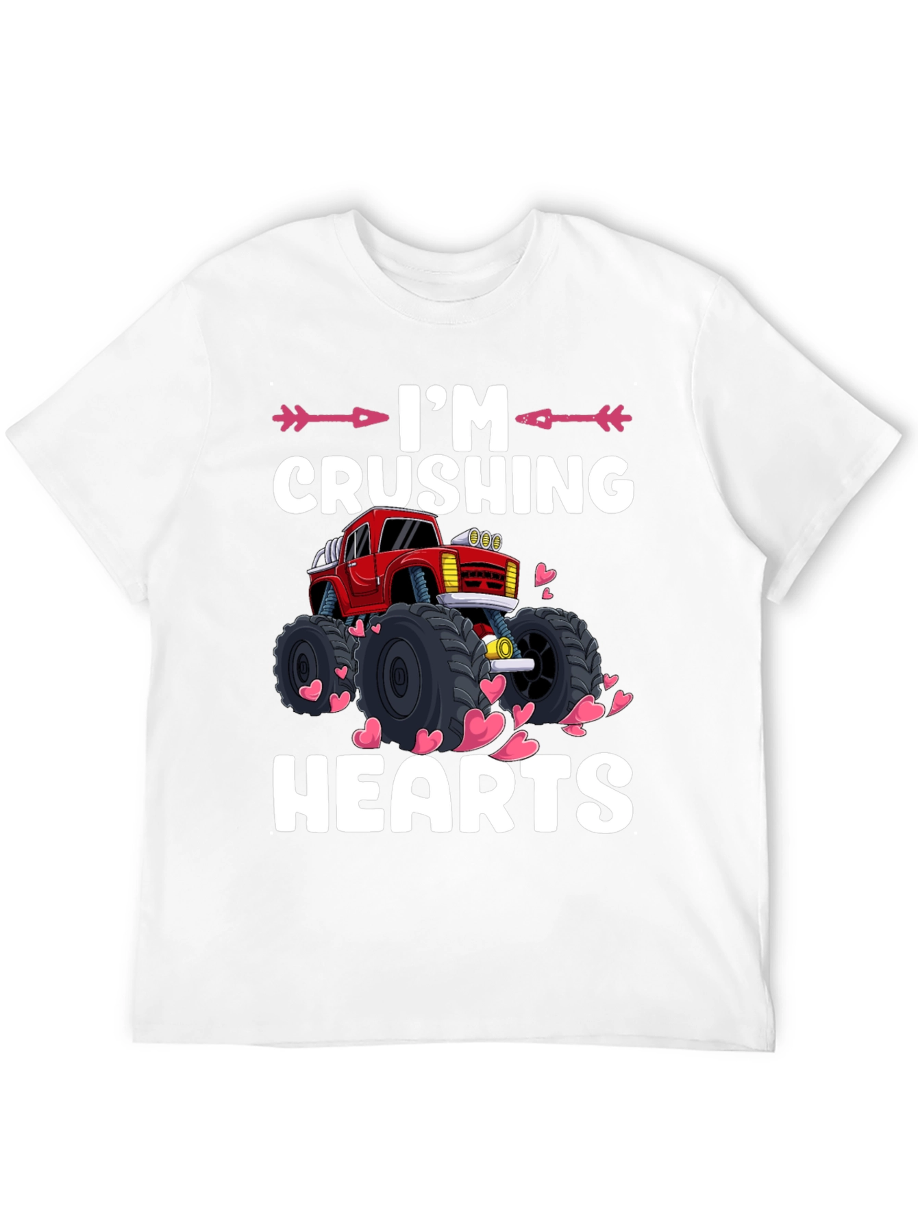 Crushing Hearts Monster Truck Graphic Tee