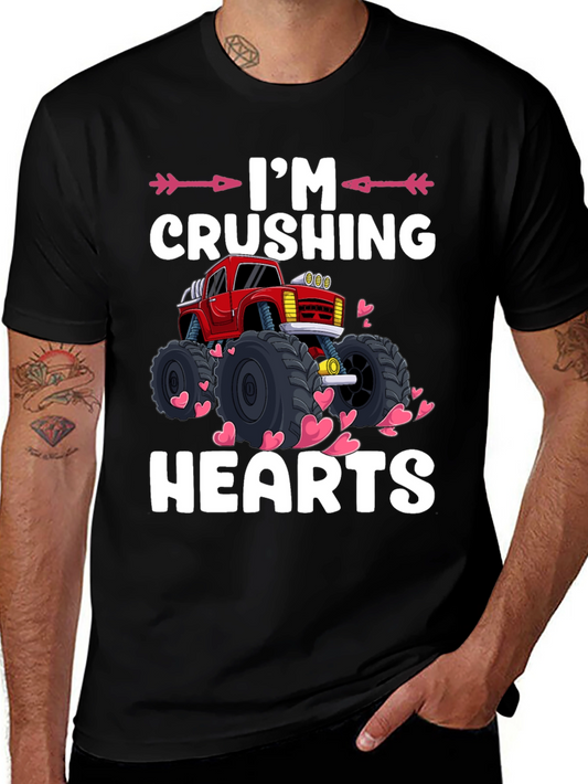 Crushing Hearts Monster Truck Graphic Tee