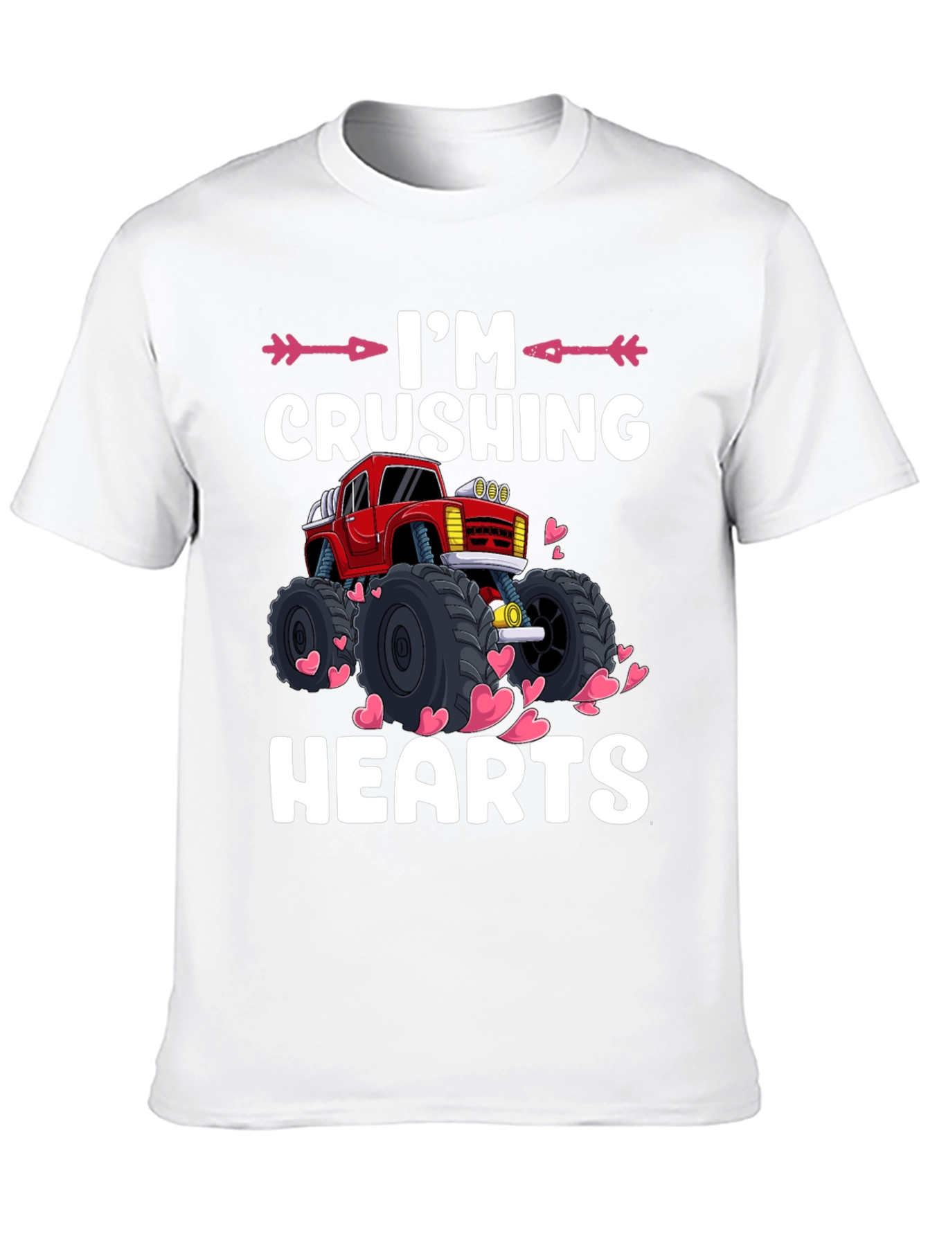 Crushing Hearts Monster Truck Graphic Tee