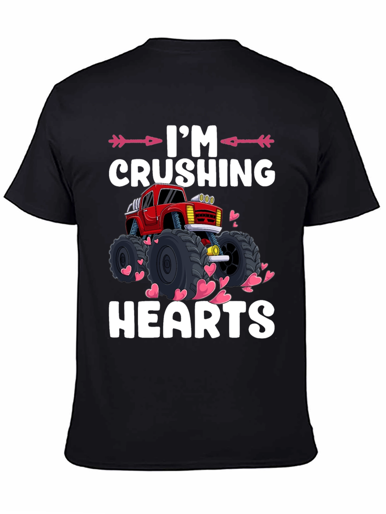 Crushing Hearts Monster Truck Graphic Tee