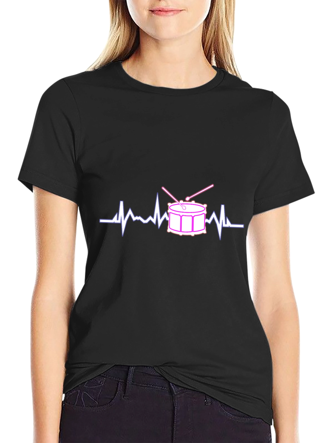 Drum Heartbeat T-Shirt - Musician Tee