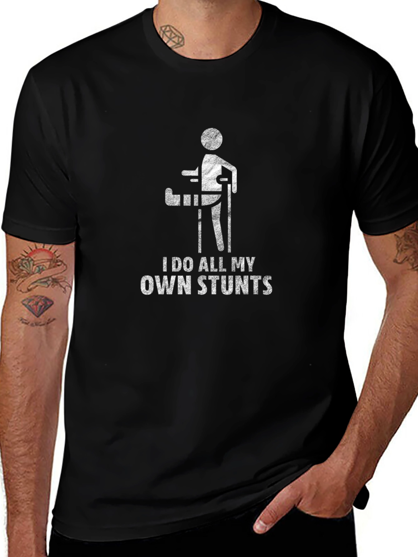 I Do All My Own Stunts Graphic Tee