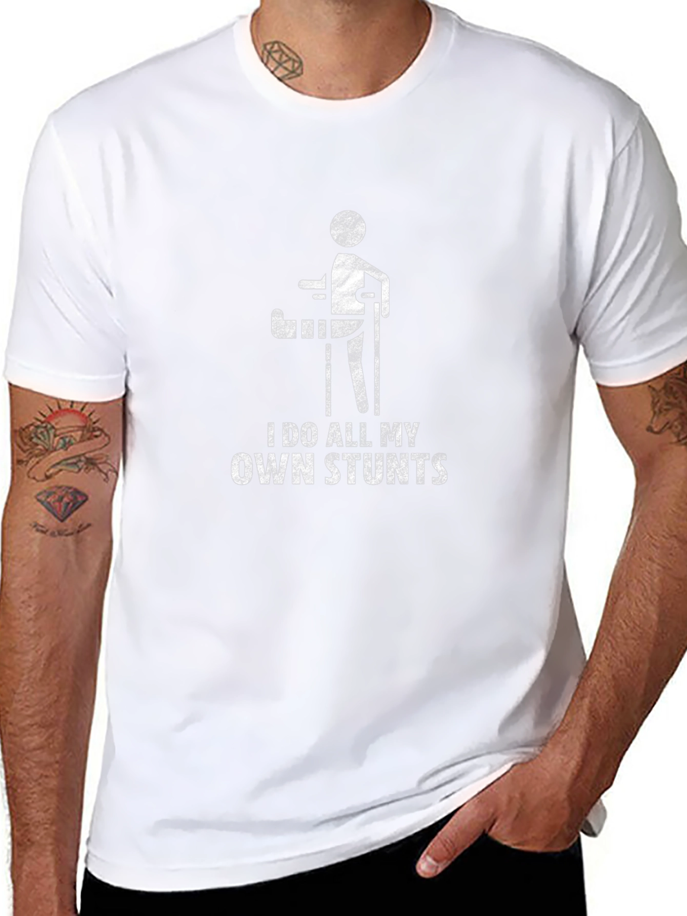 I Do All My Own Stunts Graphic Tee