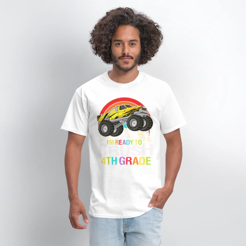 Ready To Crush 4th Grade Retro Back To School kids