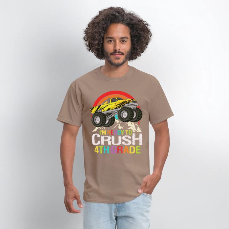 Ready To Crush 4th Grade Retro Back To School kids