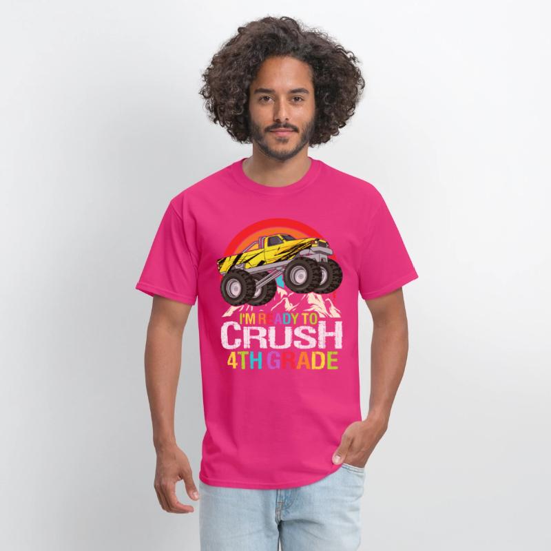 Ready To Crush 4th Grade Retro Back To School kids
