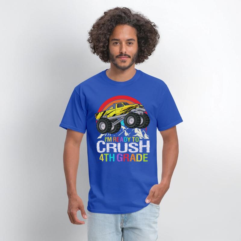 Ready To Crush 4th Grade Retro Back To School kids