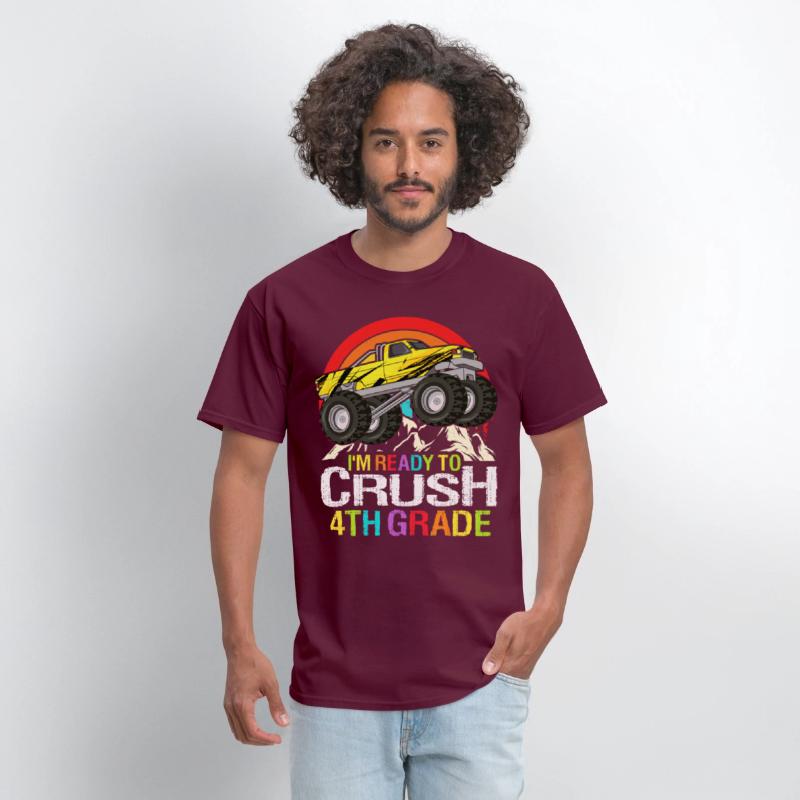 Ready To Crush 4th Grade Retro Back To School kids