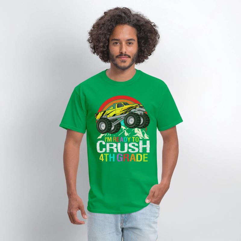 Ready To Crush 4th Grade Retro Back To School kids