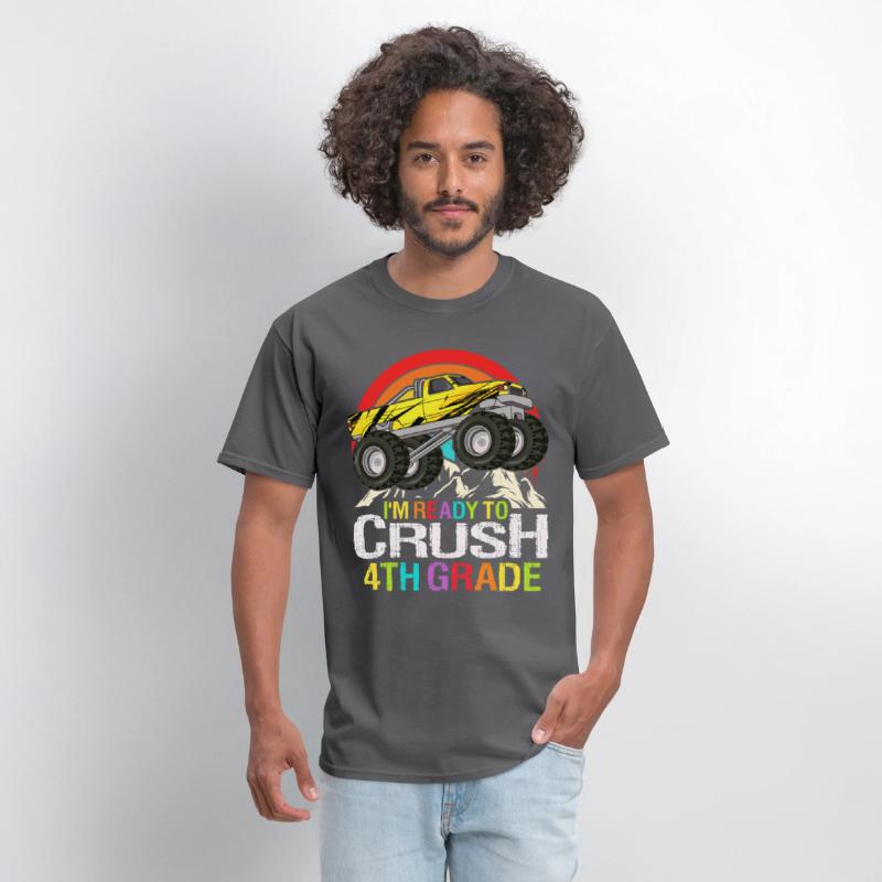 Ready To Crush 4th Grade Retro Back To School kids