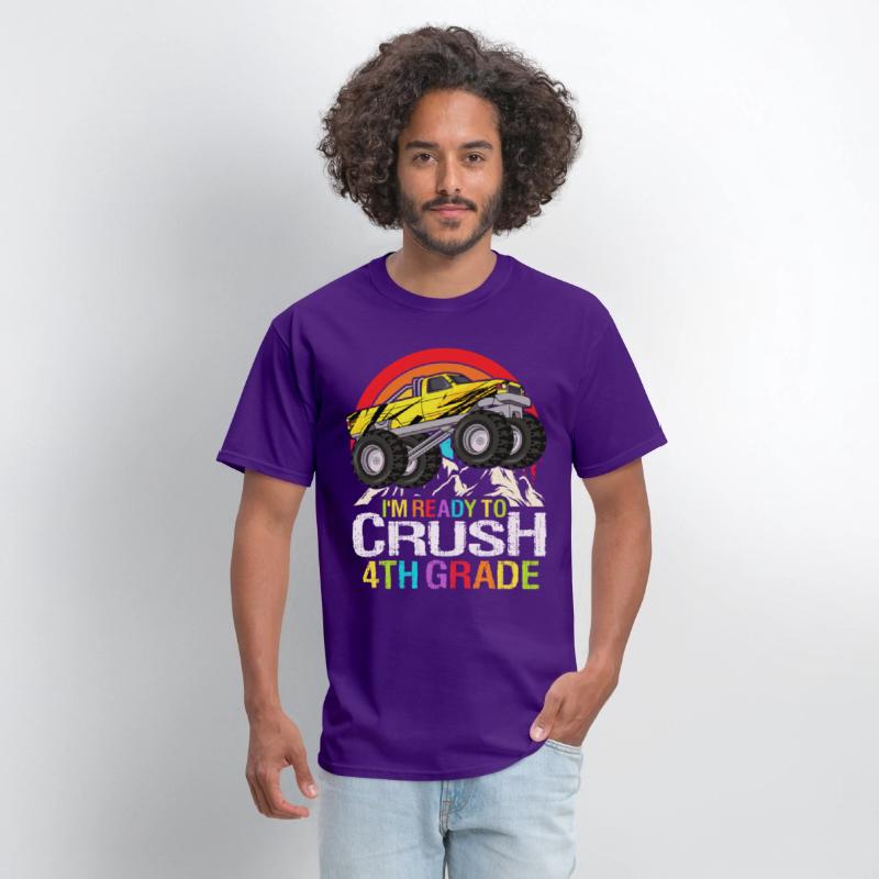 Ready To Crush 4th Grade Retro Back To School kids