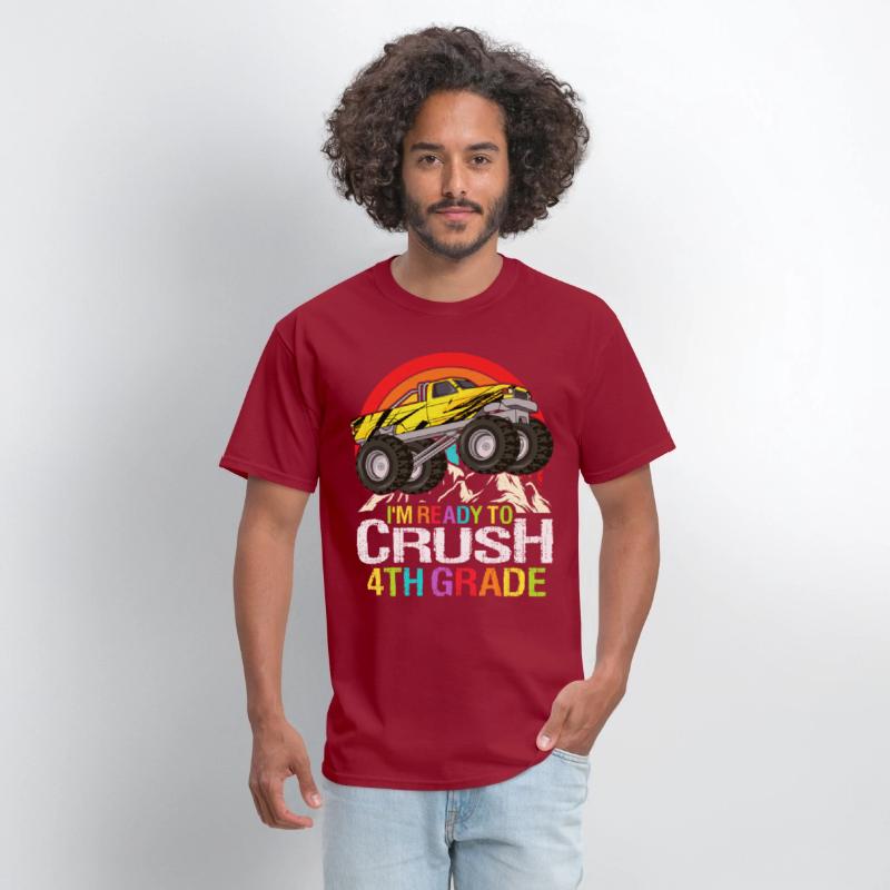 Ready To Crush 4th Grade Retro Back To School kids