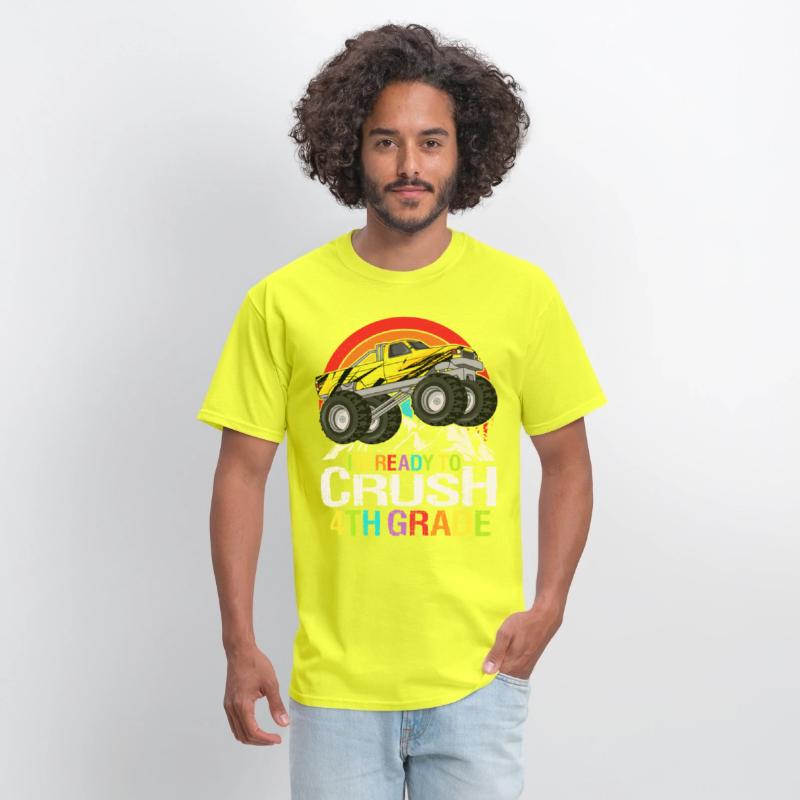 Ready To Crush 4th Grade Retro Back To School kids