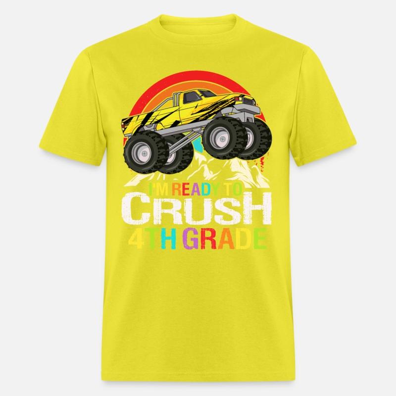Ready To Crush 4th Grade Retro Back To School kids