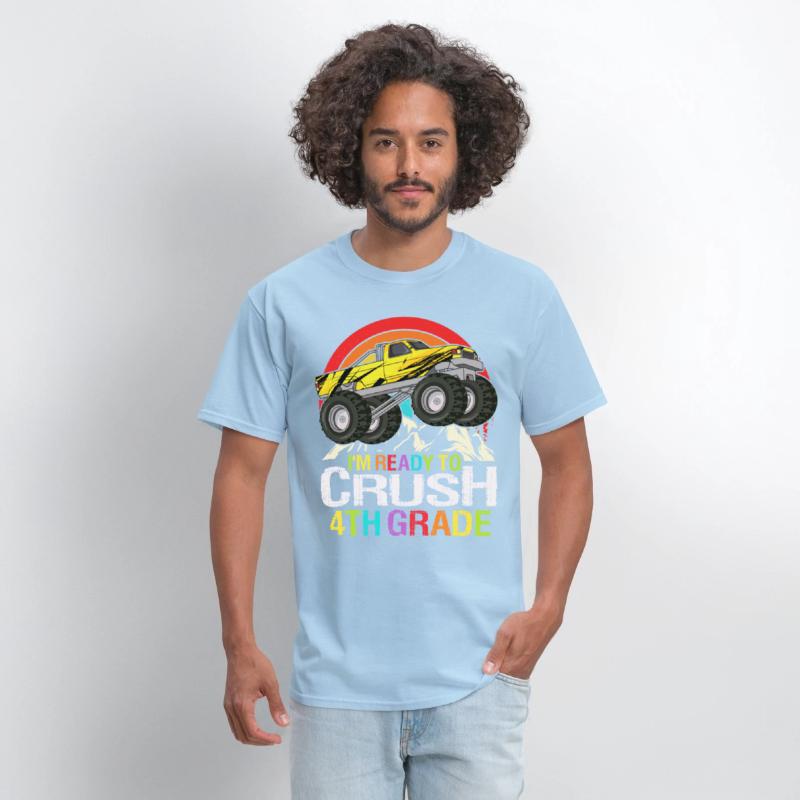 Ready To Crush 4th Grade Retro Back To School kids