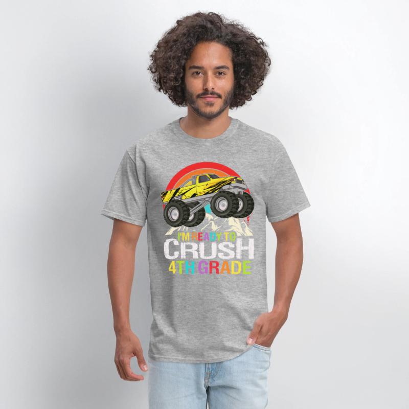 Ready To Crush 4th Grade Retro Back To School kids