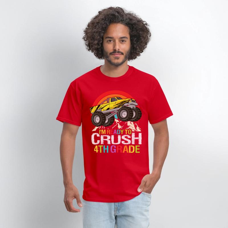 Ready To Crush 4th Grade Retro Back To School kids