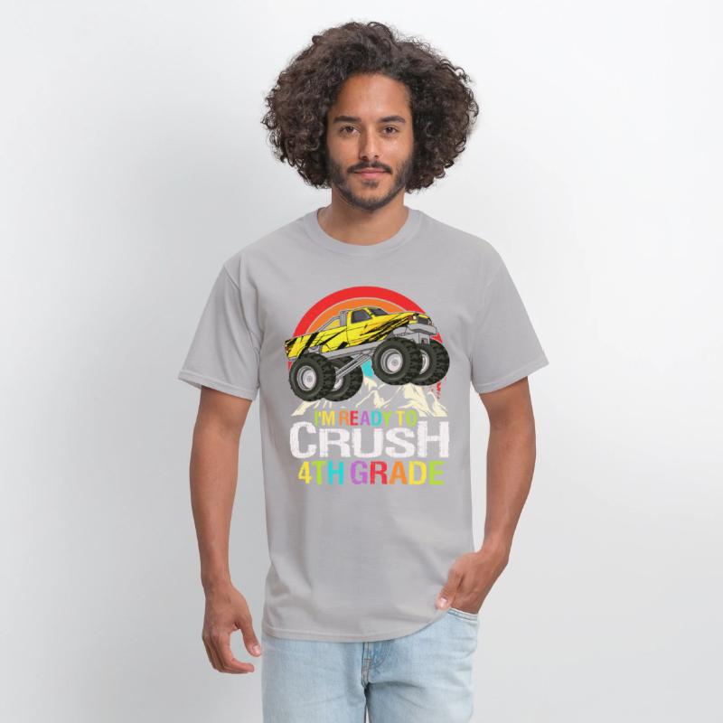Ready To Crush 4th Grade Retro Back To School kids