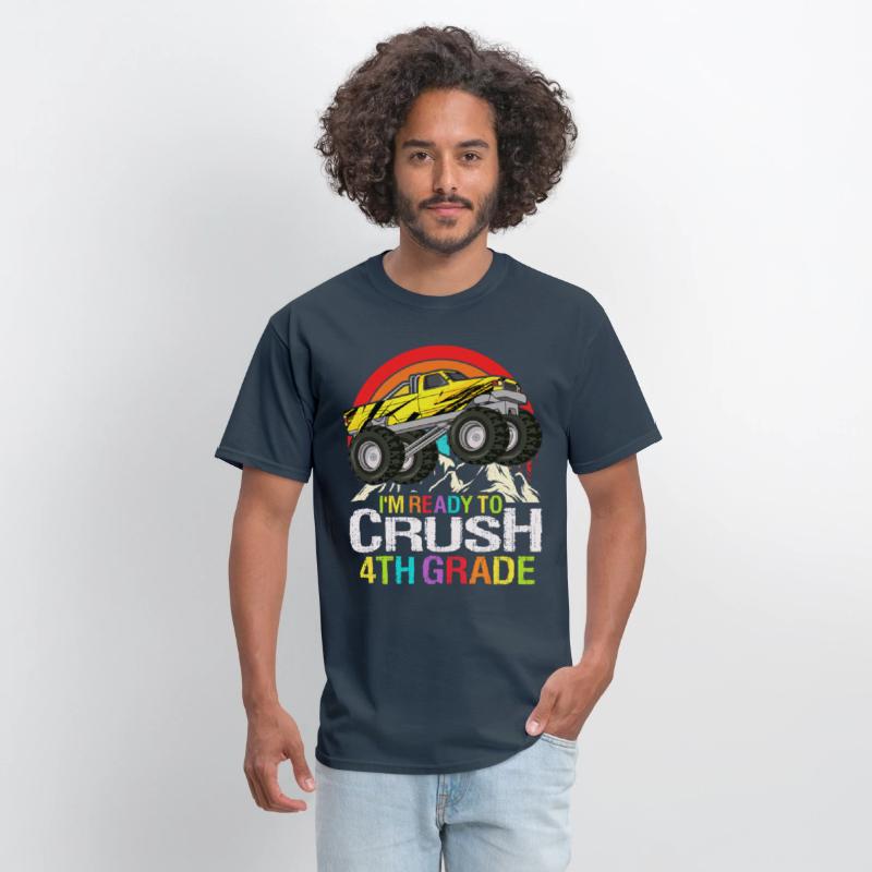 Ready To Crush 4th Grade Retro Back To School kids