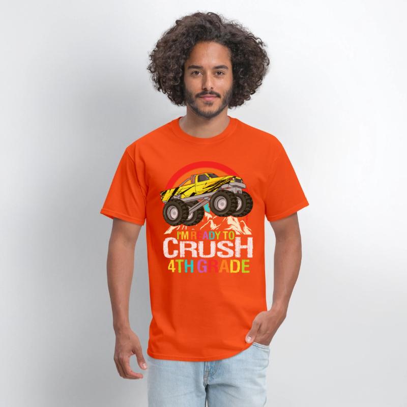 Ready To Crush 4th Grade Retro Back To School kids