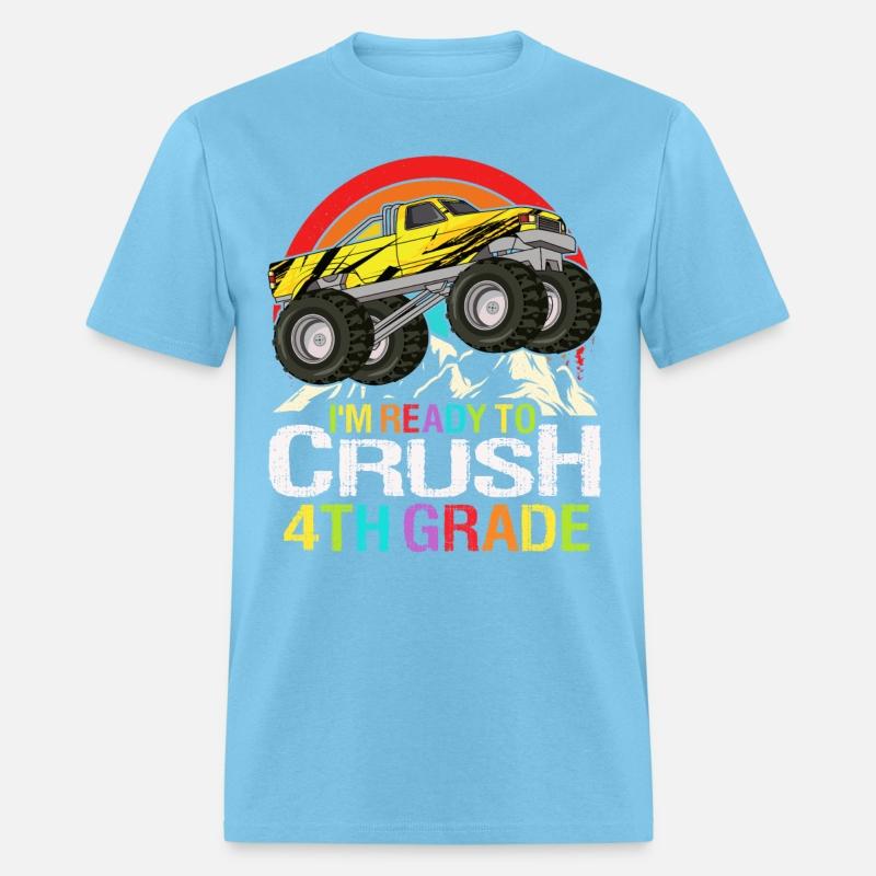 Ready To Crush 4th Grade Retro Back To School kids