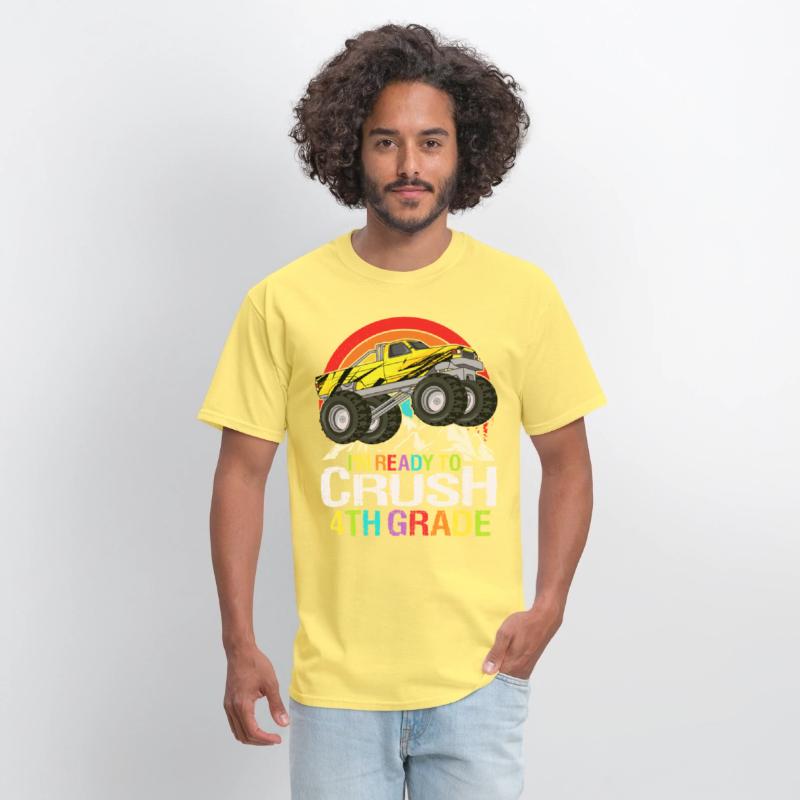 Ready To Crush 4th Grade Retro Back To School kids
