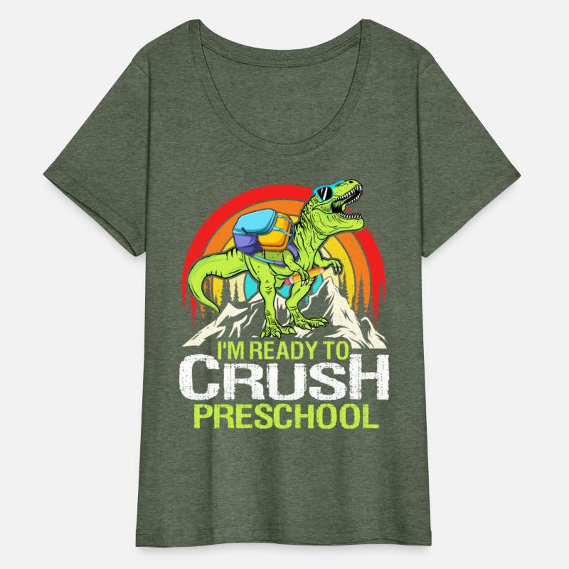 Ready To Crush Preschool Back To School Dinosaur