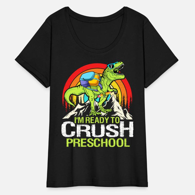 Ready To Crush Preschool Back To School Dinosaur