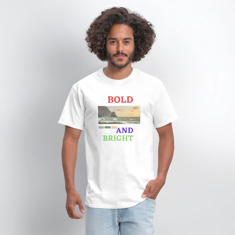 Red Blue Green Bold and Bight T-shirt