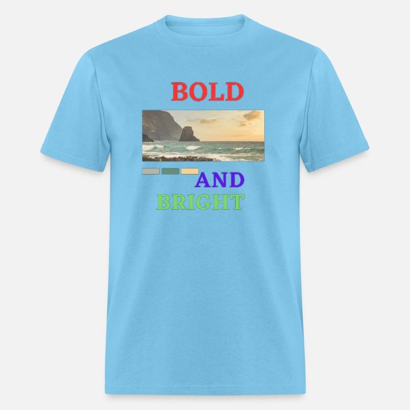 Red Blue Green Bold and Bight T-shirt