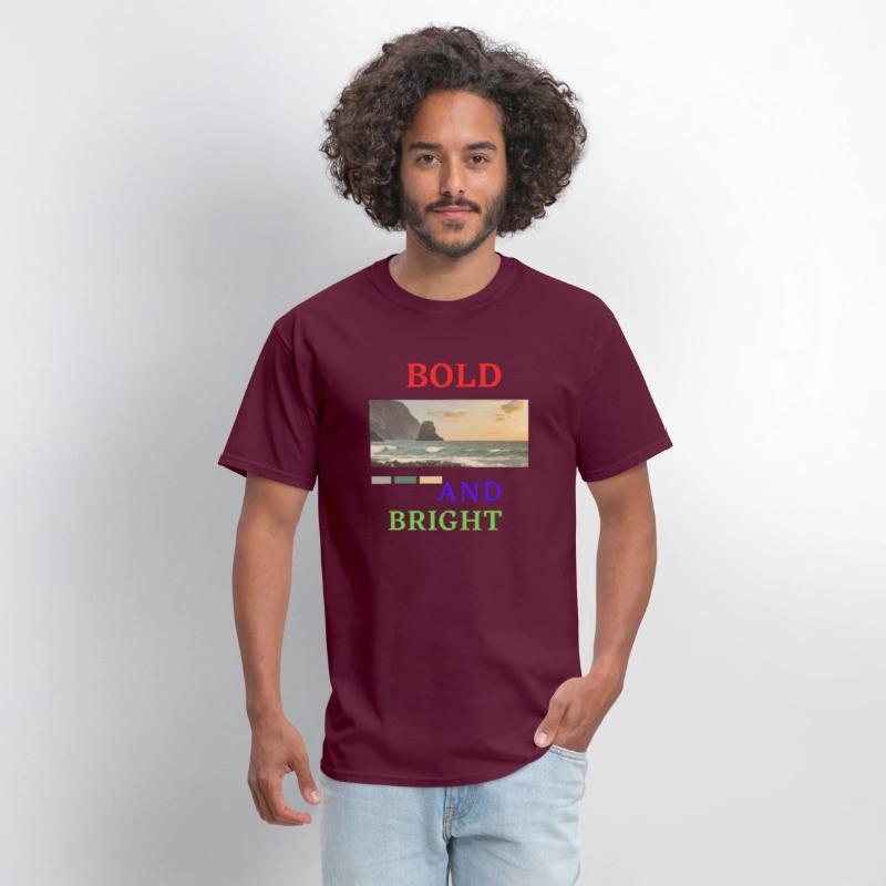Red Blue Green Bold and Bight T-shirt
