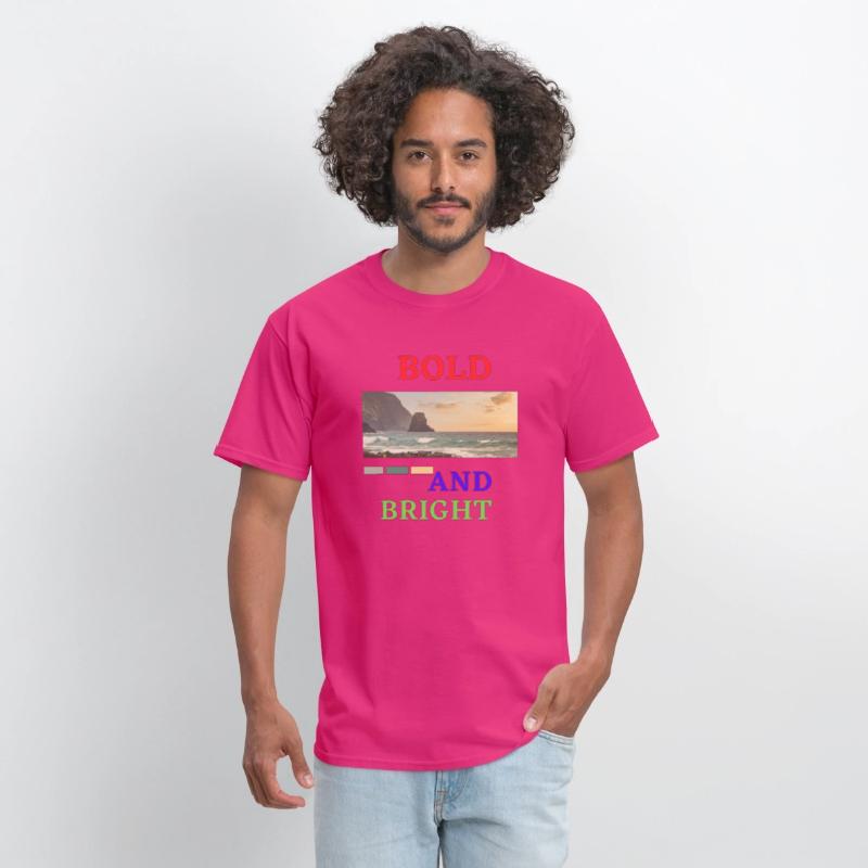 Red Blue Green Bold and Bight T-shirt