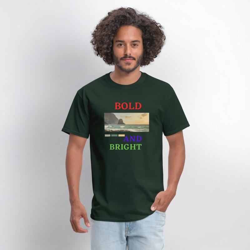 Red Blue Green Bold and Bight T-shirt