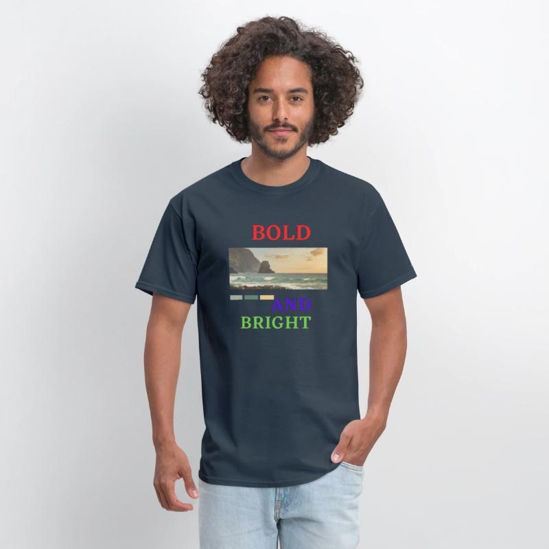 Red Blue Green Bold and Bight T-shirt