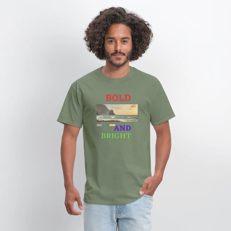 Red Blue Green Bold and Bight T-shirt