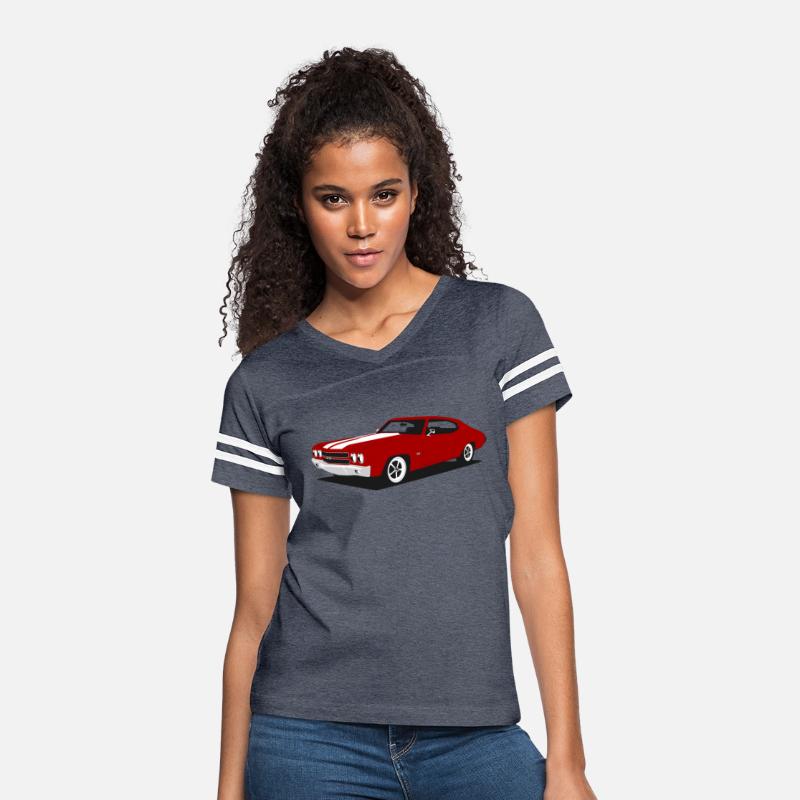 red Chevelle vintage american muscle car