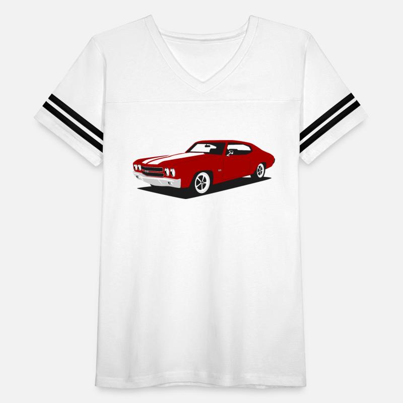 red Chevelle vintage american muscle car