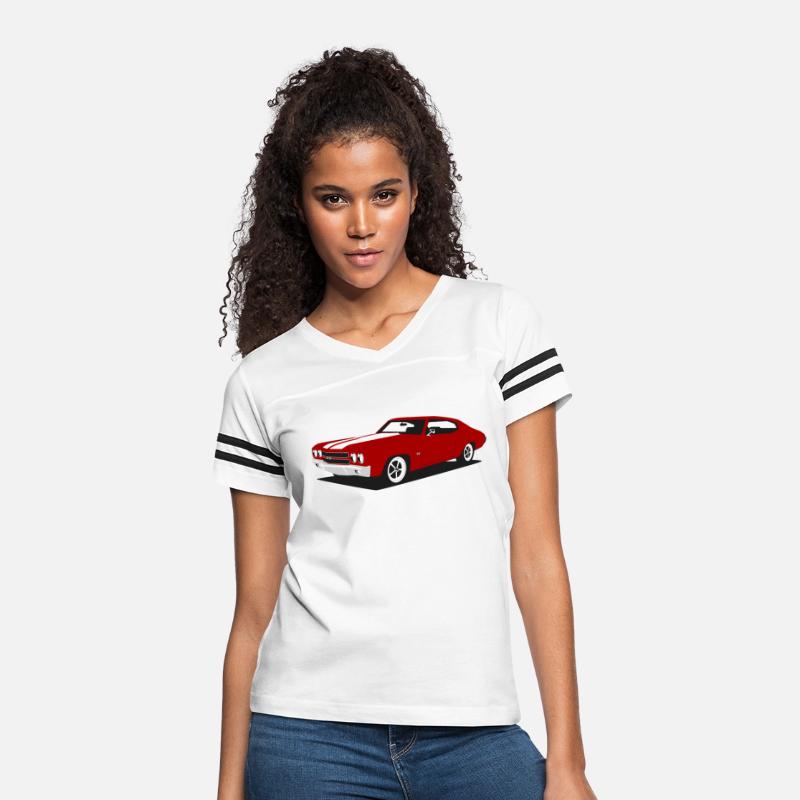 red Chevelle vintage american muscle car