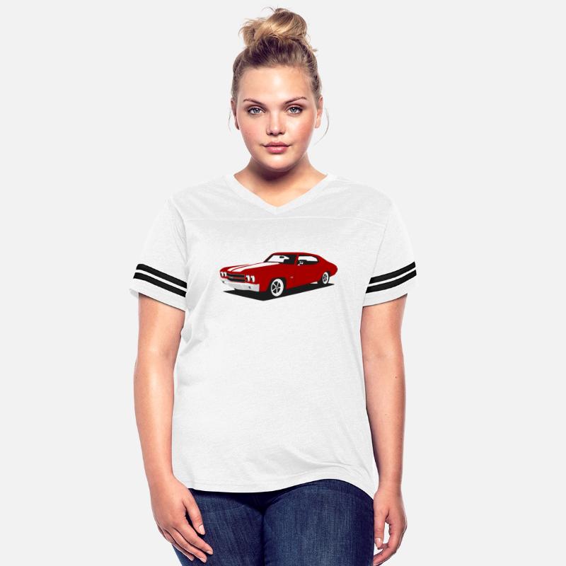 red Chevelle vintage american muscle car