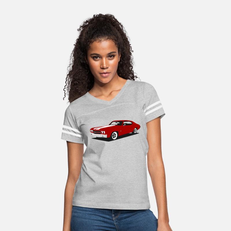 red Chevelle vintage american muscle car