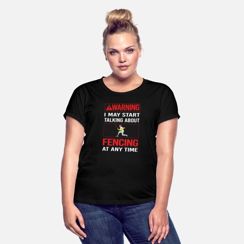 Red Warning Fencing Fencer