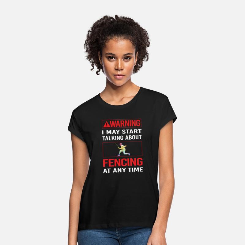 Red Warning Fencing Fencer