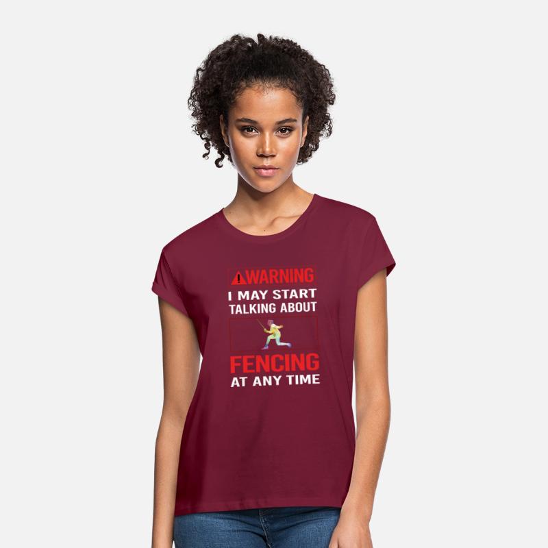 Red Warning Fencing Fencer