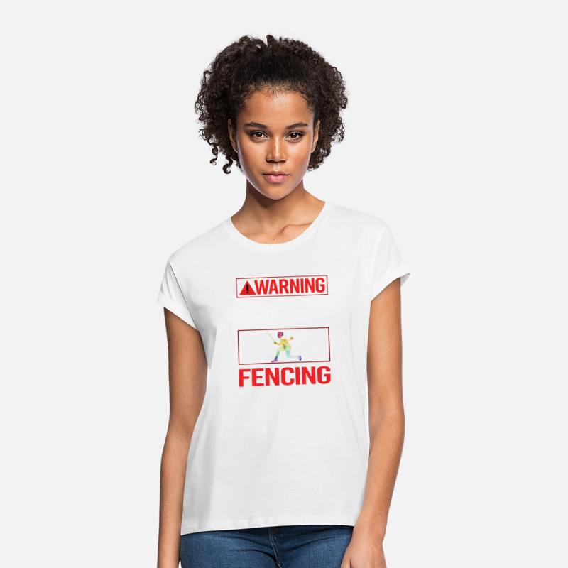 Red Warning Fencing Fencer