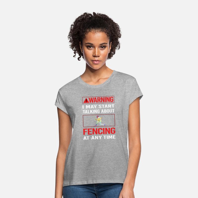 Red Warning Fencing Fencer